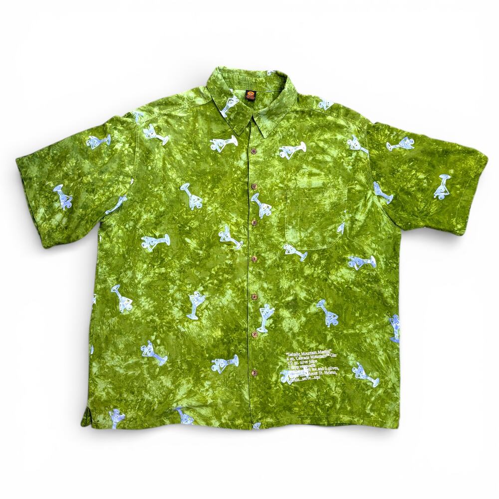 Martini Theme‎ Button Down Shirt XL